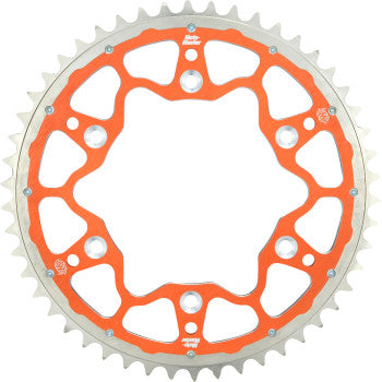 MOTO-MASTER Fusion Series Dual Ring Rear Sprocket - 49 Tooth - Orange 620073549