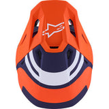 ALPINESTARS SM7 Helmet - Core - Matte Orange/Blue - 2XL 8301826-408-XXL