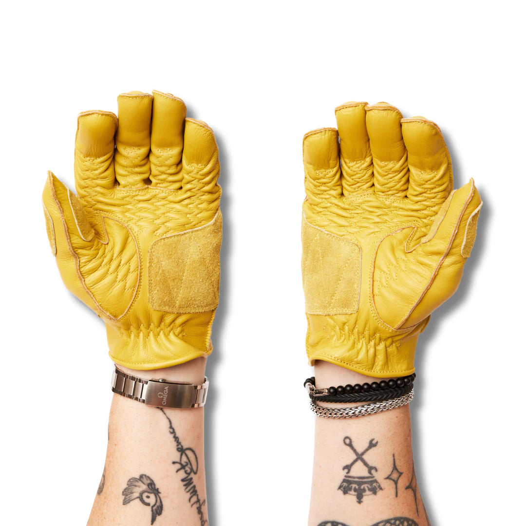 IN STOCK IMPERIAL MOTO  Scrambler Gloves - YELLOW - MEDIUM