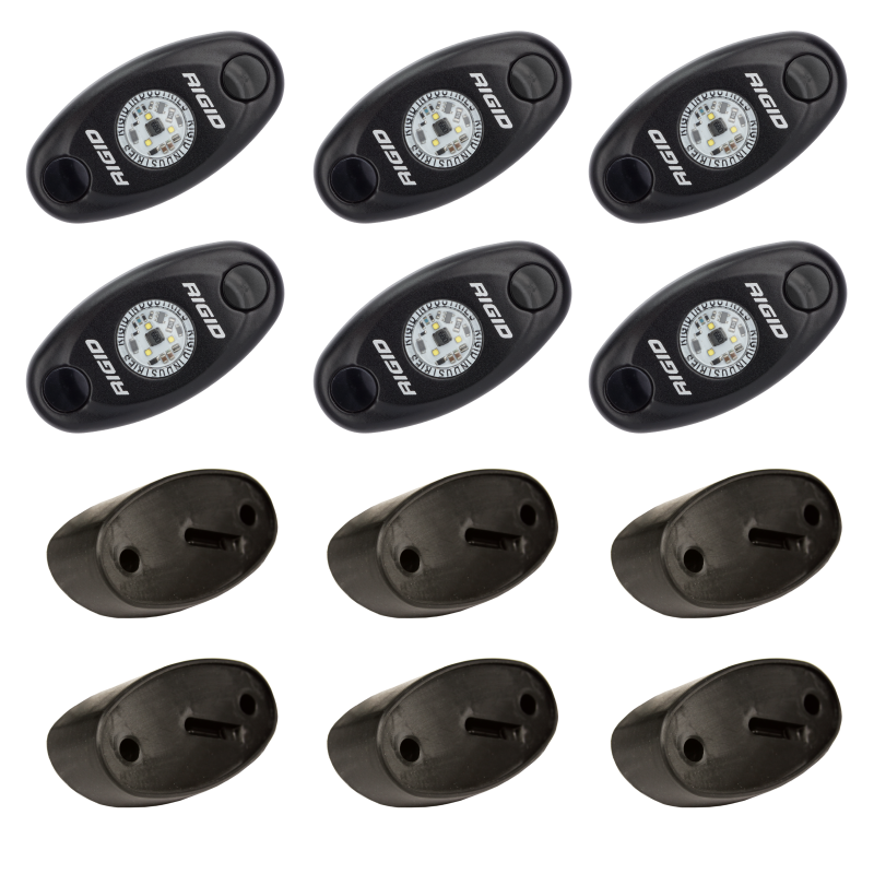 Rigid Industries Rock Light Kit- Cool White (6 lights) 400253