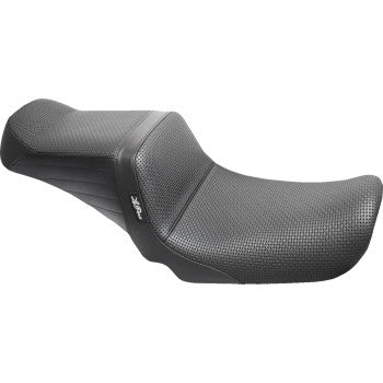 LE PERA Tailwhip Seat - Basketweave - Black - FXD '04-'05 LF-581BW