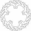 MOTO-MASTER Brake Rotor - Front - Halo 110764-PU