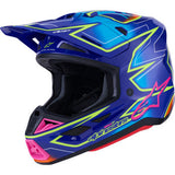 ALPINESTARS SM7 Helmet - Cast - Gloss/Blue/Pink/Yellow Fluo - 2XL 8302626-7254-XXL