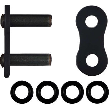 RK 525 Max O - Connecting Link - Rivet - Black 525MAXO-RL-B