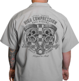 LETHAL THREAT High Compression Pistons Shop Shirt - Gray - XL DG60163XL