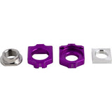 WORKS CONNECTION Elite Axle Block Kit - Purple - Gas Gas/Husqvarna/KTM 17-P252