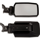 SEIZMIK Mirrors - Trailrider - Side View - Rectangle - Black - 1.75"/2" ROPS - Pair 56-18113