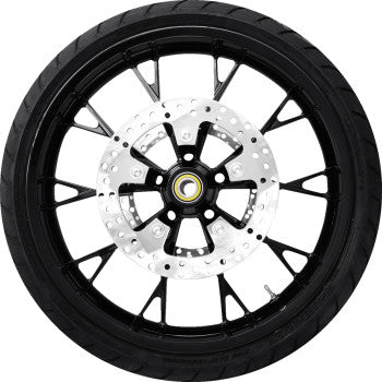 COASTAL MOTO Marlin Front Wheel - Black (21") | Rotor (12.6) | Dunlop AE Tire (130/60B21) PKG-MAR213SB-24ABST
