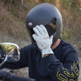 THRASHIN SUPPLY CO. Roper Leather Gloves - Bone White - Large TRG-00-10