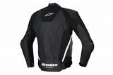 ALPINESTARS Missile v3 Leather Jacket - Black/White - US 38 / EU 48  3100125-12-48
