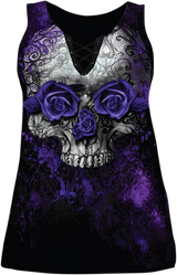 LETHAL THREAT Women's Purpose Tank Top - Black - 2XL LA205922X