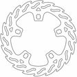 MOTO-MASTER Brake Rotor - Front - Flame 110762-PU