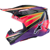 ALPINESTARS Supertech M10 Helmet - MIPS® - Era - Gloss Pink/Violet/Yellow Fluo - 2XL 8301223-3145-XXL