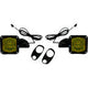 CUSTOM DYNAMICS LED Turn Signals - Black -Yellow Lens - Road Glide SD-RG-FT-YB