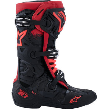 ALPINESTARS Tech 10 Boots - Black/Red - US 9 / EU 43 2010020-13-9