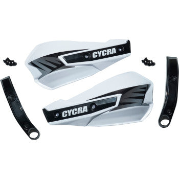 CYCRA Replacement Vortex Handshields w/ Abrasion Guards - White 1CYC-1029-42