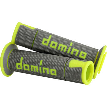 DOMINO A450 Grips - Domino - Gray/Fluorescent Yellow  A45041C5052