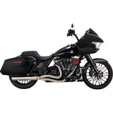 VANCE & HINES 2-into-1 Gaslighter Exhaust System with Heat Shields - M8 Touring - Brushed   27346