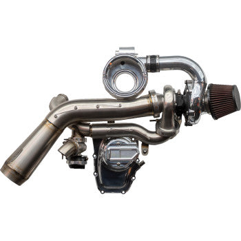 TRASK Tornado Turbo Kit - Stage 2 - Polished with Polished Aluminum - Gen 2 M8 TM-7620-PO