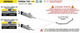 Arrow  Honda Forza 750 E5+ 2025 Indy Race Evo Aluminium Dark Exhaust - 73523aknc