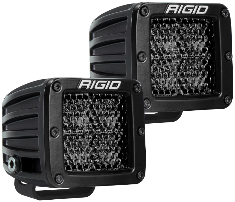 Rigid Industries D Series PRO Midnight Edition - Spot - Diffused - Pair 202513BLK