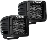 Rigid Industries D Series PRO Midnight Edition - Spot - Diffused - Pair 202513BLK