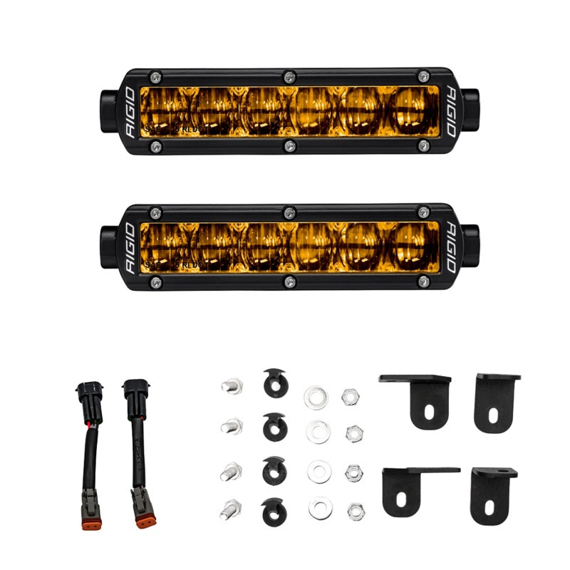 Rigid Industries 2022+ Toyota Tundra 6in SR-Series Selective Yellow Fog Light Kit 37201