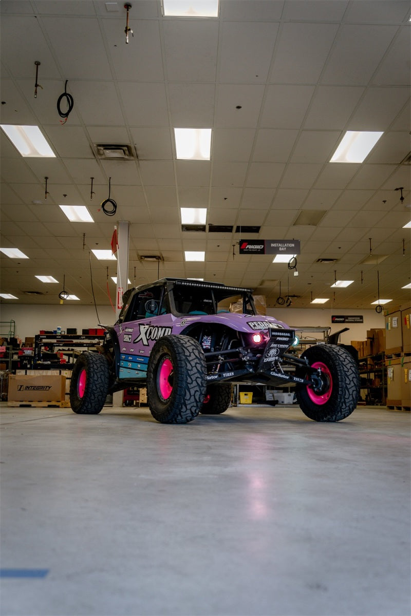 Rigid Industries x SHREDDY 360-Series 4in Lights w/Wt Bcklght (2) + 6 Covers (2 Pink/2 Teal/2 Blk) 36117-SHREDDY