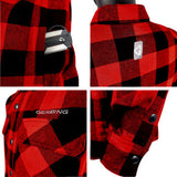 GERBING HEATED CLOTHING 7 V Battery Heated Flannel Shirt - Red/Black - 2XL GER7VFS-RB-XXL
