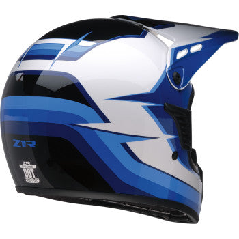 Z1R Child Dirt Maxx Helmet - Vortex - Blue/White - L/XL 0111-1745