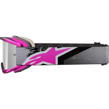 ALPINESTARS GOGGLES Goggle Vision 5 Lahnd Iron/Pink  Mirror-Sil 5100626-9284