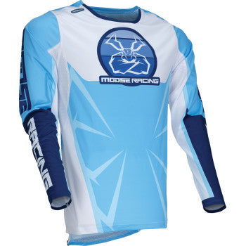 MOOSE RACING Agroid Jersey - Blue/White - Medium 2910-8132