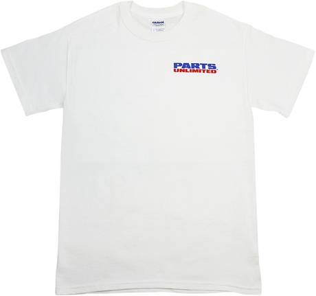 Parts Unlimited Logo Short-Sleeve T-Shirt - White - Small Pre120s