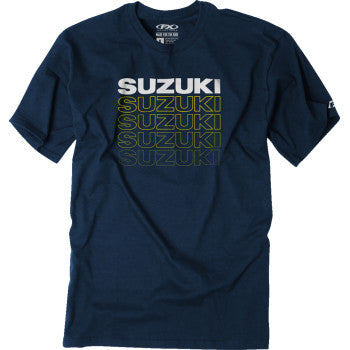 FACTORY EFFEX Suzuki Repeat T-Shirt - Heather Navy - XL 27-87426