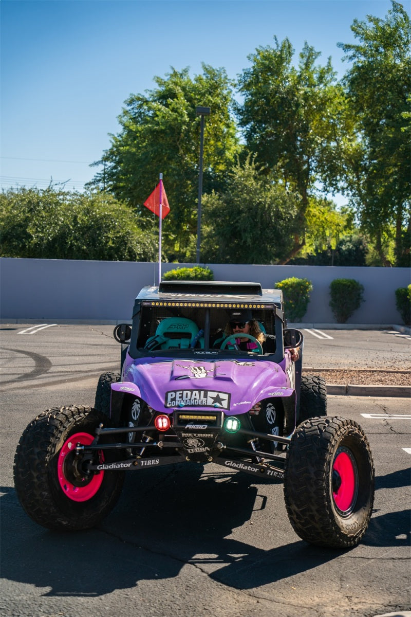 Rigid Industries x SHREDDY 360-Series 4in Lights w/Wt Bcklght (2) + 6 Covers (2 Pink/2 Teal/2 Blk) 36117-SHREDDY