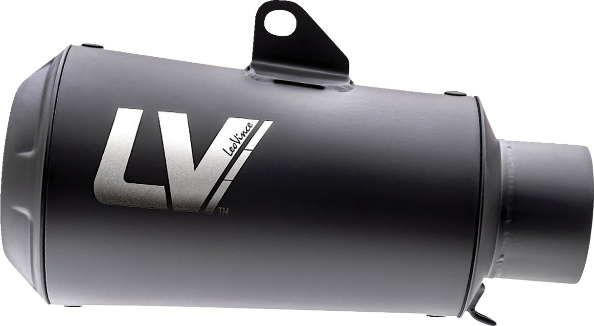 LEOVINCE LV-10 Slip-On Muffler - Universal Black 9746FBU  1811-4293 NO RETURNS- YOU GET WHAT YOU SEE IN THE PIC