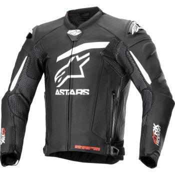 ALPINESTARS GP Plus R v4 Rideknit® Leather Jacket - Black/White - US 44 / EU 54 3100324-12-54