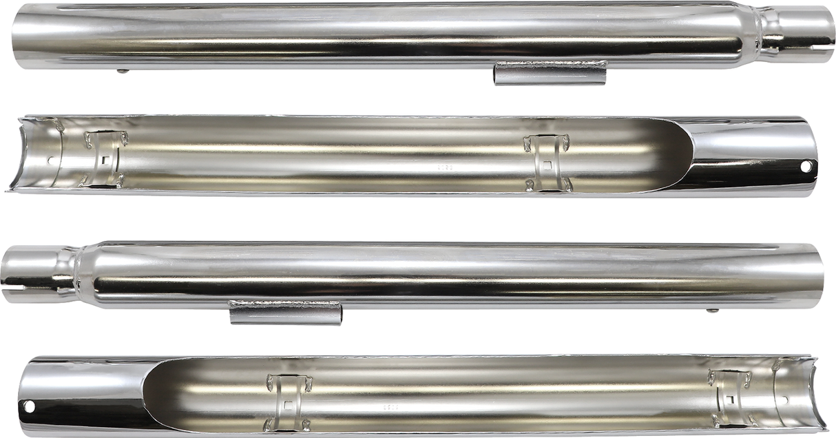 COBRA True Dual Exhaust - Billet Tip - 97-06 Softail 6984