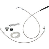 FAT BAGGERS INC. EZ Install Kit - 14" Handlebars - Upper Clutch - Braided Stainless Steel/Chrome 149914-C