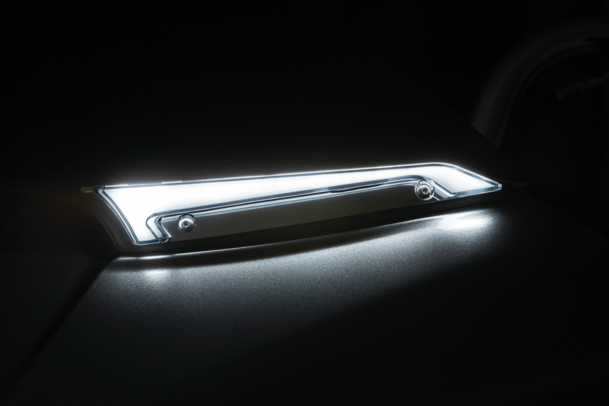 KURYAKYN Windshield Trim with Light - Chrome 2945