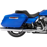 DRAG SPECIALTIES SEATS Forward Position Freedom Seat - Vinyl - Silver Double Diamond Stitch - FLH/FLT '23-'25 0801-2168