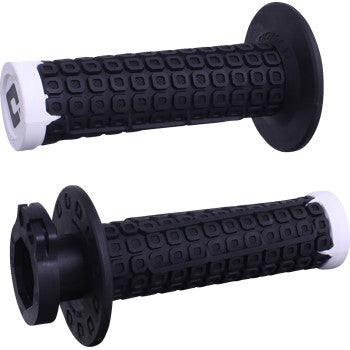 ODI Nomad Lock-On Grips - Off-Road - Black/White/Silver H36NDBW