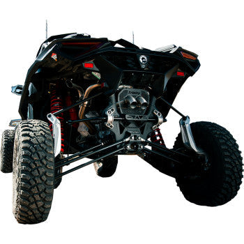 TRINITY RACING Exhaust Slip-On Mufflers - Center Exit - Maverick R TR-4187S-SS