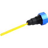 FIGURATI DESIGNS Performance Magnetic Oil Dipstick - Curved - Blue - '07-'16 Touring/Trike FDP01-TCKN-B