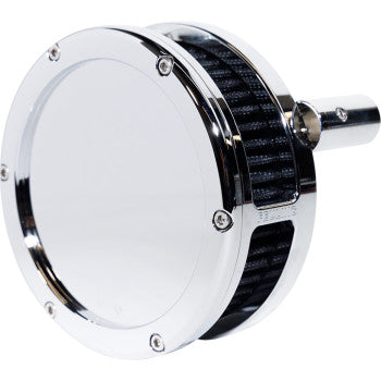 FEULING PARTS Air Cleaner Ba Slim Solid Cover Chrome/Black 93-99 Evo 5567-S