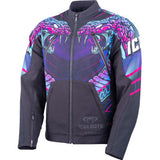 ICON Synthwave Merc3 Lazer Cobra™ Jacket - Black - Large 2820-7782