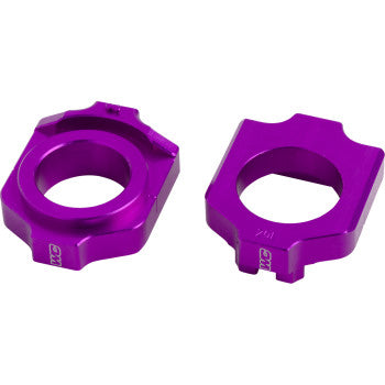 WORKS CONNECTION Elite Axle Block Kit - Purple - Honda 17-P221