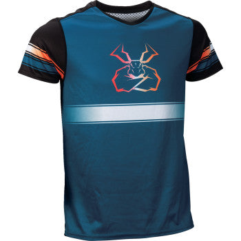 MOOSE RACING Mountain Bike Short-Sleeve Jersey - Blue/Orange - 2XL 5020-0266