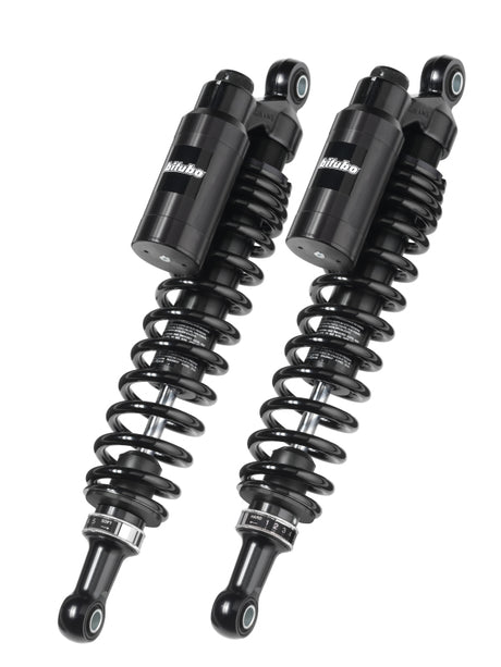 Bitubo WMT0 Twinshocks Adj.: Spring Preload, Reb., Comp., Length 356mm, Piggyback Tank, Dk Edition