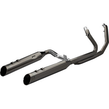 KHROME WERKS 2-into-1-into-2 Dominator-SR Exhaust System - Eclipse - Without End Caps - M8 Touring 201810A-SR